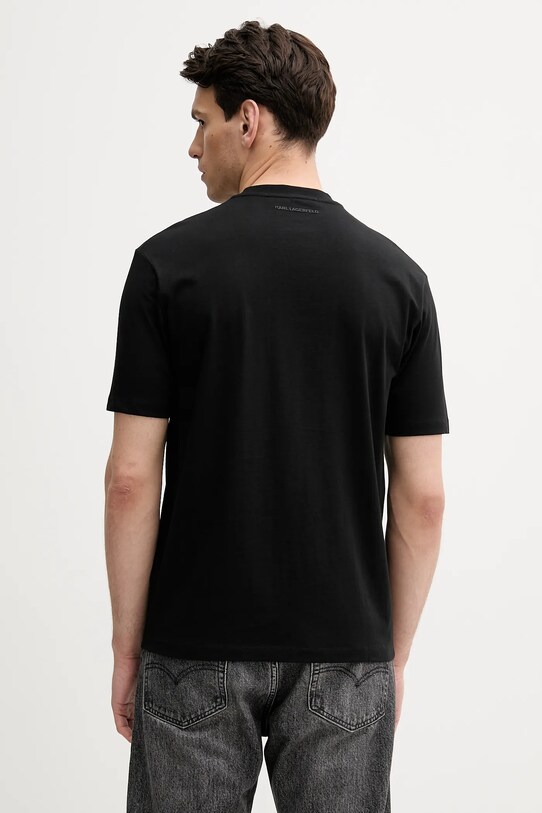 Îmbrăcăminte Karl Lagerfeld tricou din bumbac 553225.755143 negru