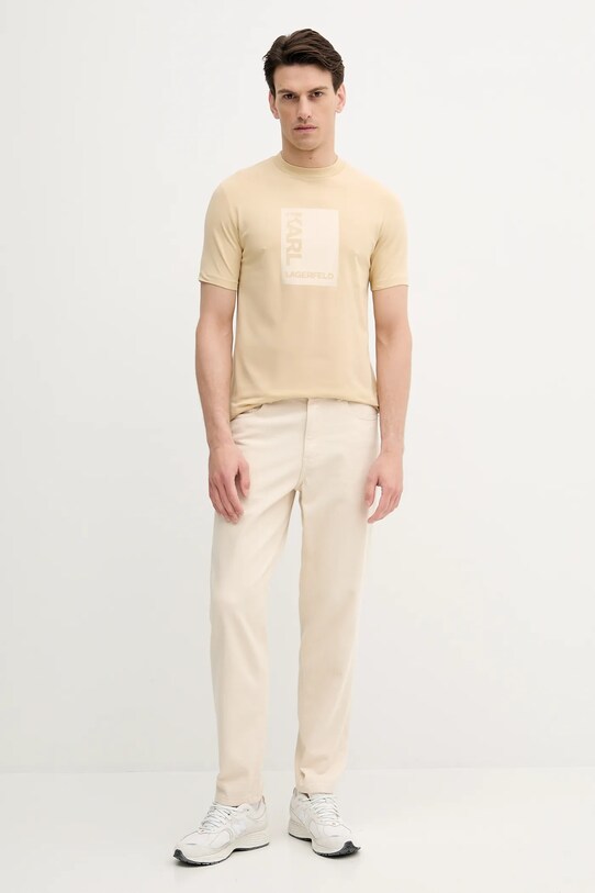 Karl Lagerfeld tricou 553235.755038 bej AW25