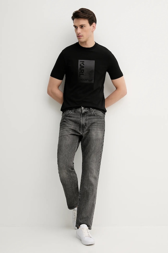 Karl Lagerfeld tricou 553235.755038 negru AW25