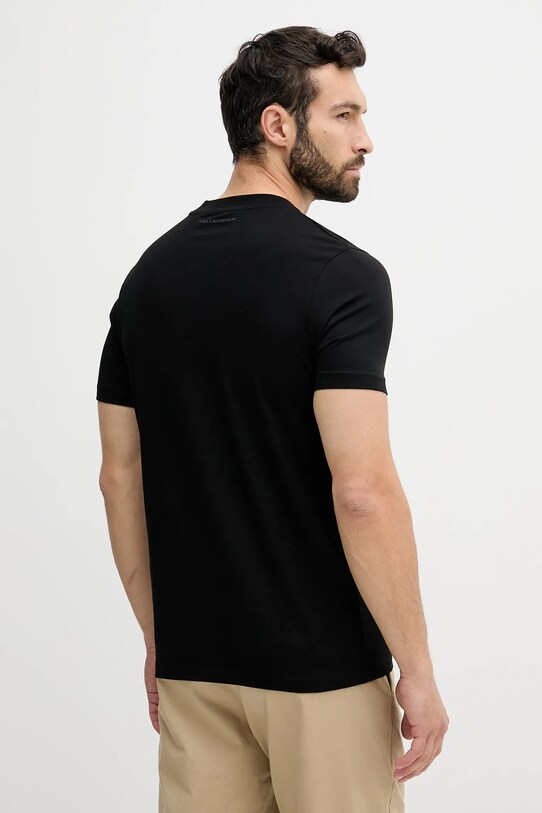 Îmbrăcăminte Karl Lagerfeld tricou din bumbac 553225.755036 negru