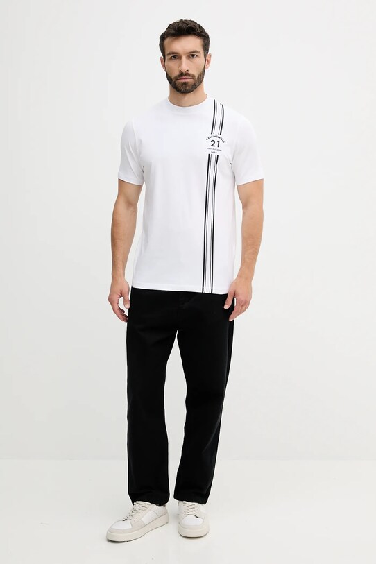Karl Lagerfeld tricou 553235.755050 alb AW25
