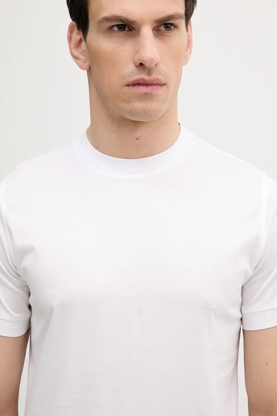 Karl Lagerfeld t-shirt bawełniany biały 553200.755000