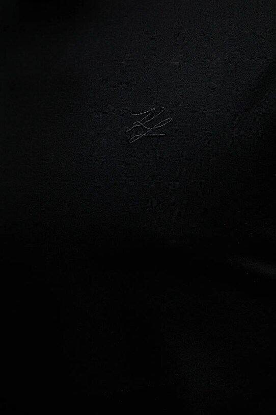 Karl Lagerfeld t-shirt bawełniany 553200.755000 czarny