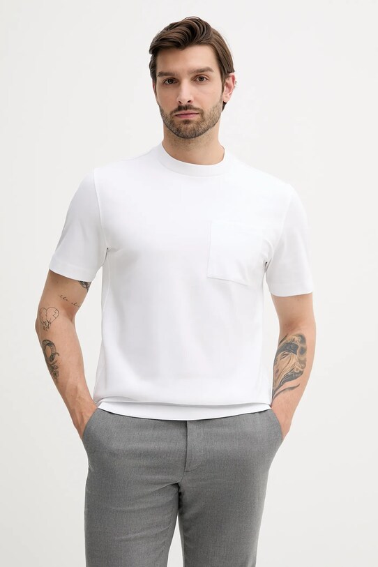 BOSS tricou uni alb 50543405
