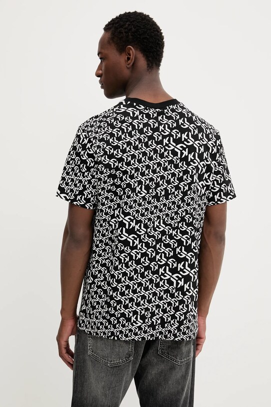 Îmbrăcăminte Karl Lagerfeld Jeans tricou din bumbac A3M17114 negru