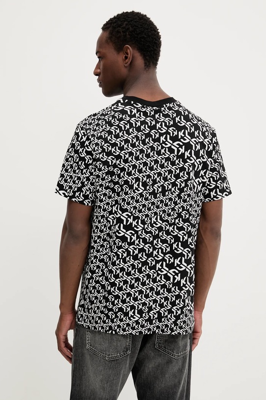 Odzież Karl Lagerfeld Jeans t-shirt bawełniany A3M17114 czarny