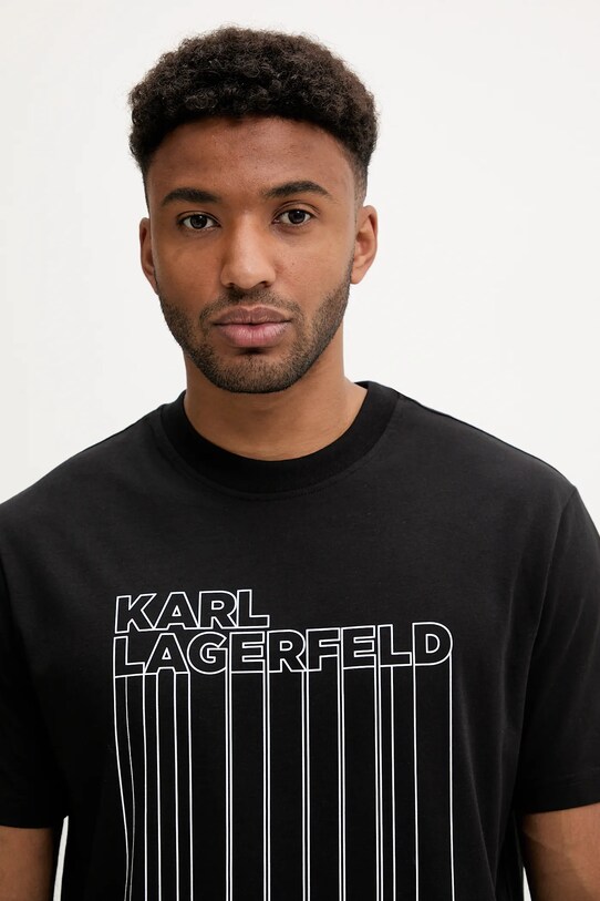 Karl Lagerfeld Jeans tricou negru A3M17002