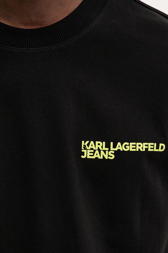 Karl Lagerfeld Jeans tricou din bumbac A3M17027 negru