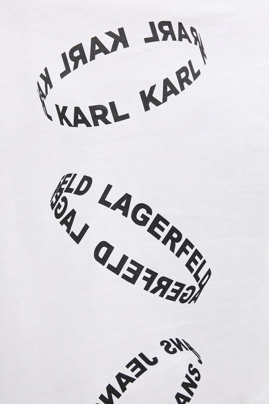 Karl Lagerfeld Jeans tricou din bumbac A3M17031 alb