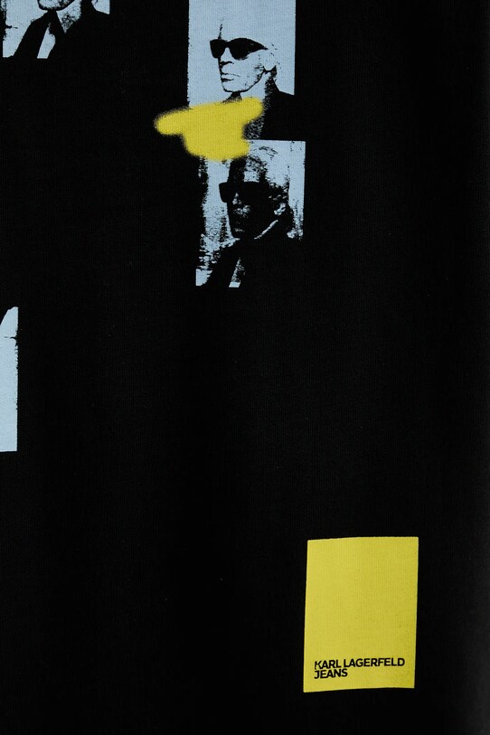 Karl Lagerfeld Jeans t-shirt bawełniany A3M17036 czarny