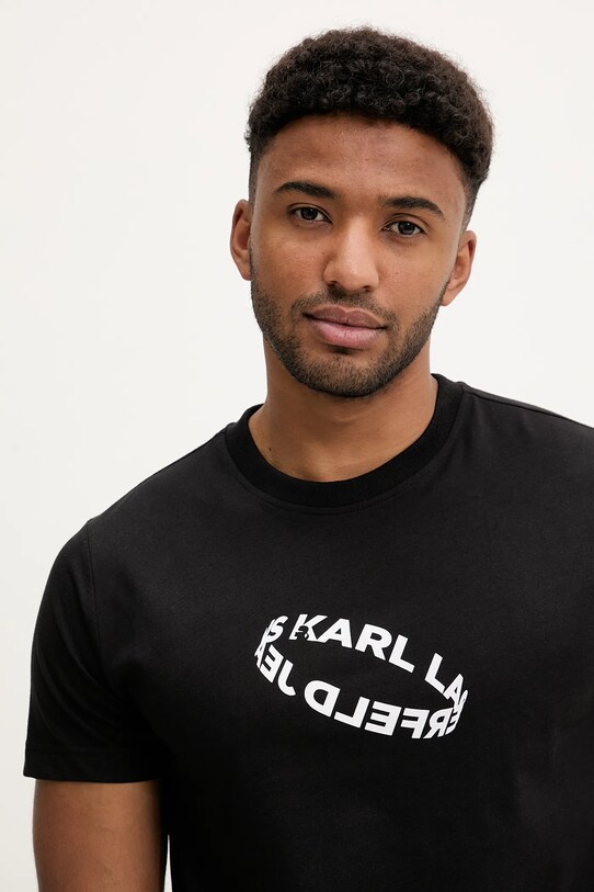 Oblečenie Tričko Karl Lagerfeld Jeans A3M17037 čierna