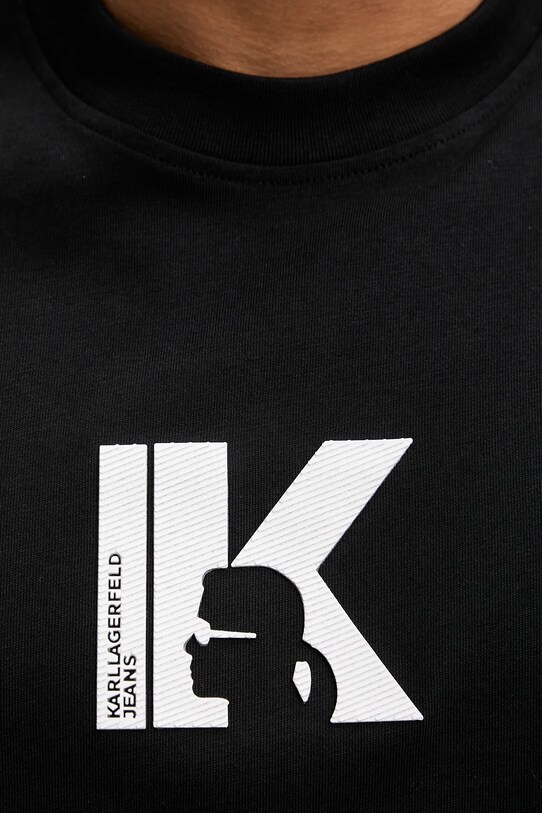 Karl Lagerfeld Jeans t-shirt bawełniany A3M17057 czarny