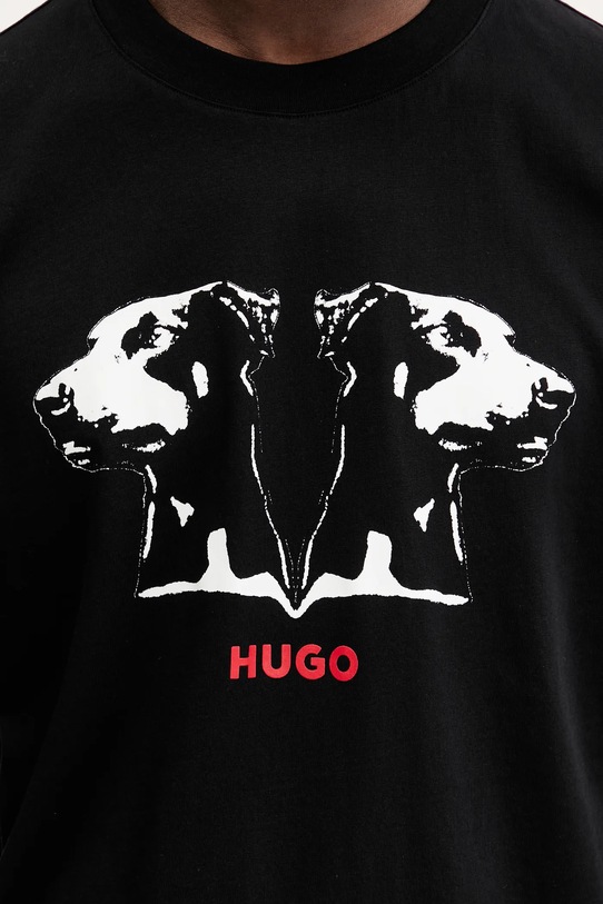 HUGO tricou din bumbac 50542734 negru