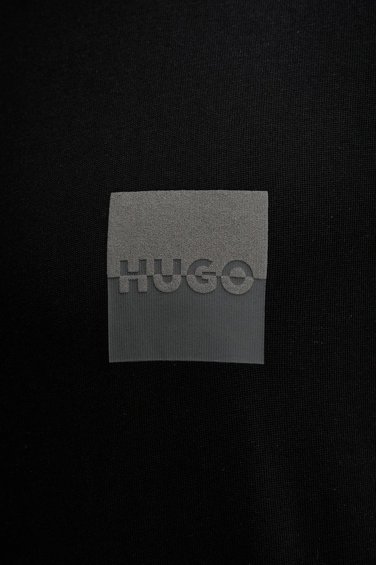 Памучна тениска HUGO 50542816 черен