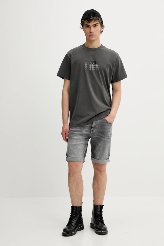 G-Star tricou din bumbac D26049.C756 gri AW25