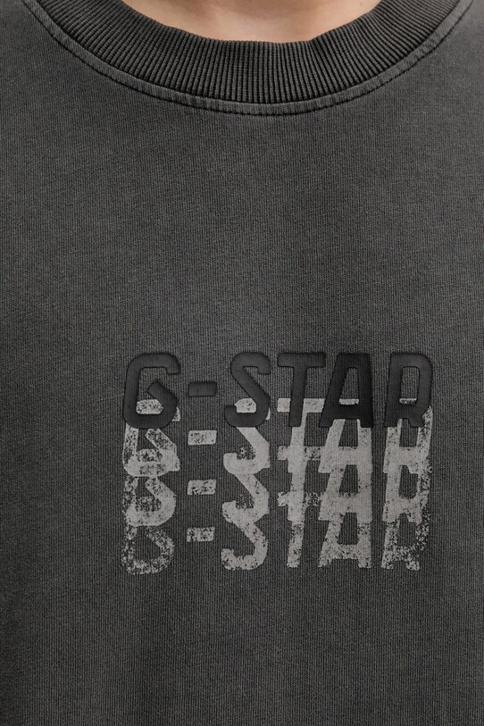 G-Star t-shirt bawełniany szary D26049.C756