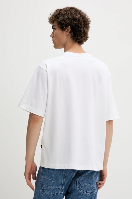 G-Star t-shirt bawełniany D26039.C784 biały AW25