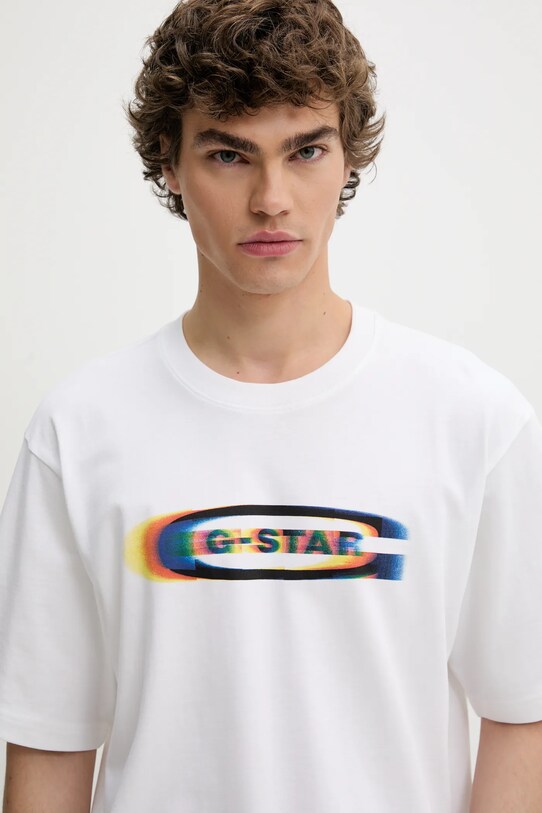 Odzież G-Star t-shirt bawełniany D26039.C784 biały