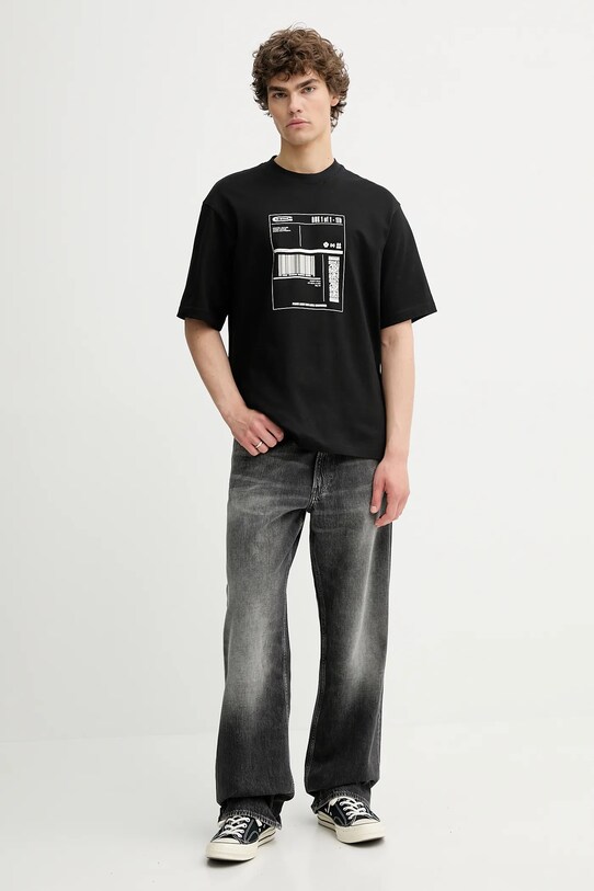 G-Star tricou din bumbac D26052.D959 negru AW25