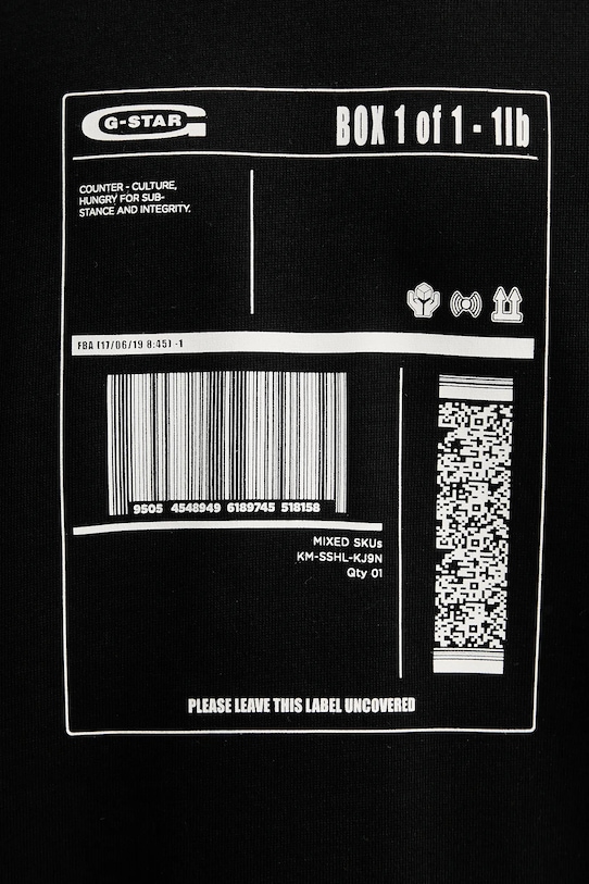 G-Star t-shirt bawełniany D26052.D959 czarny