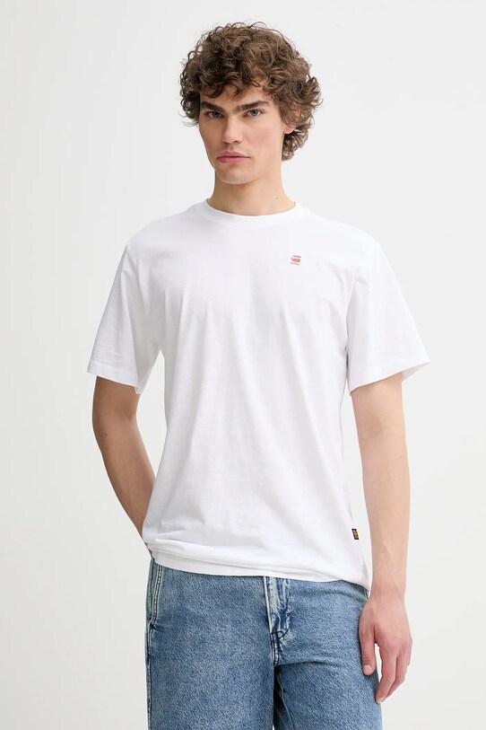 Îmbrăcăminte G-Star tricou din bumbac D26043.C372 alb
