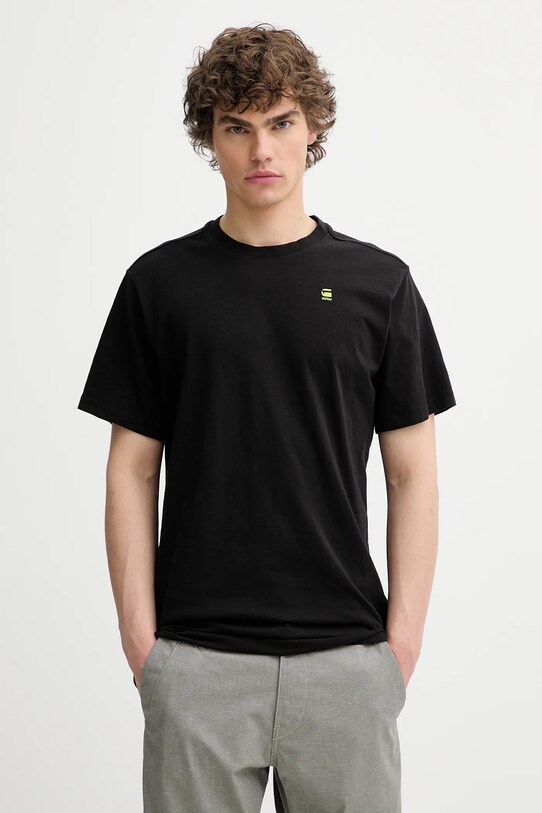 Odzież G-Star t-shirt bawełniany D26043.C372 czarny