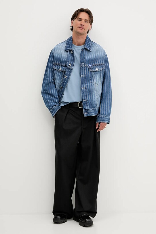 Бавовняна футболка Hugo Blue 50543483 блакитний AW25