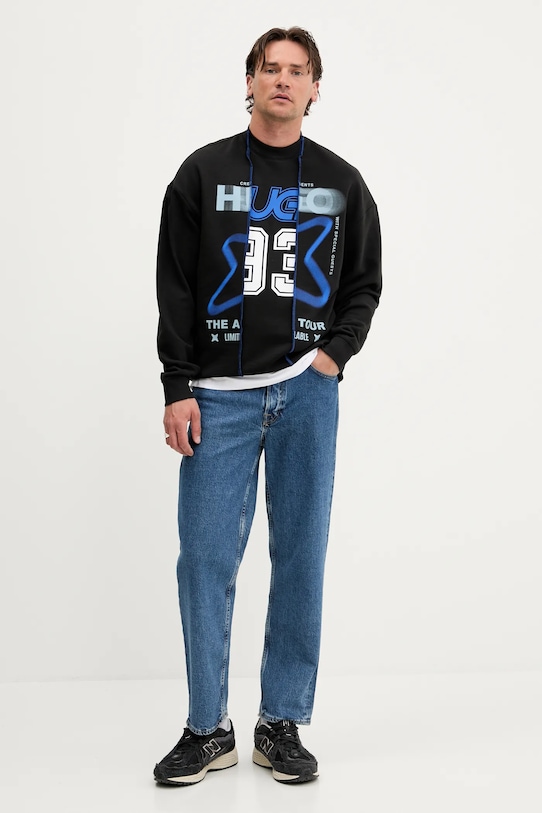 Hugo Blue tricou din bumbac 50543493 alb AW25