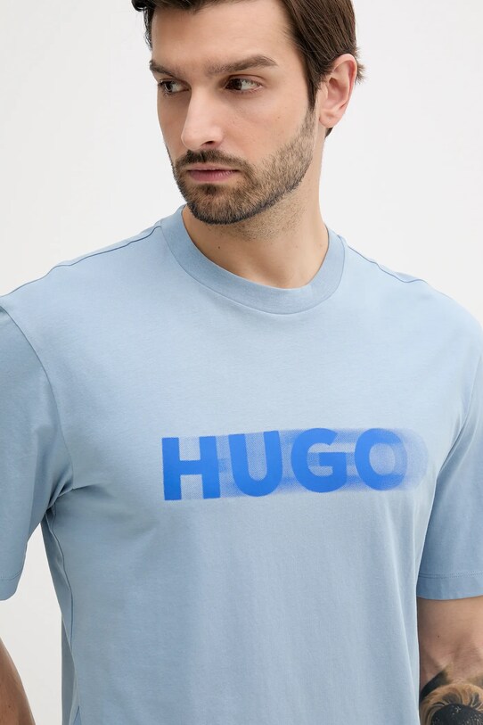 Hugo Blue tricou din bumbac albastru 50543493