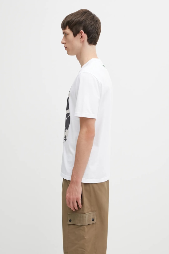 Pamučna majica Barbour x Paul Smith T-Shirt MTS1525WH11 bijela AW25