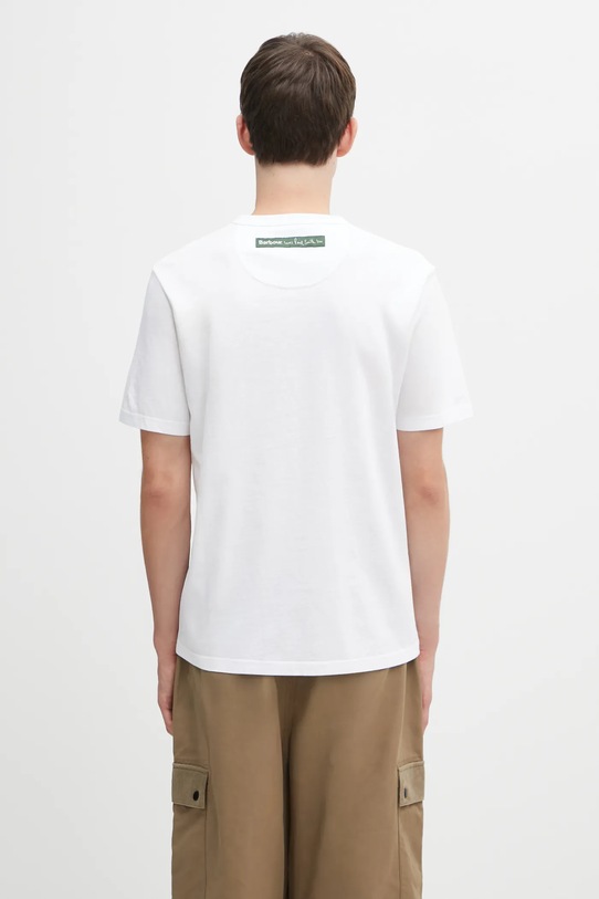 Odzież Barbour t-shirt bawełniany x Paul Smith T-Shirt MTS1525WH11 biały