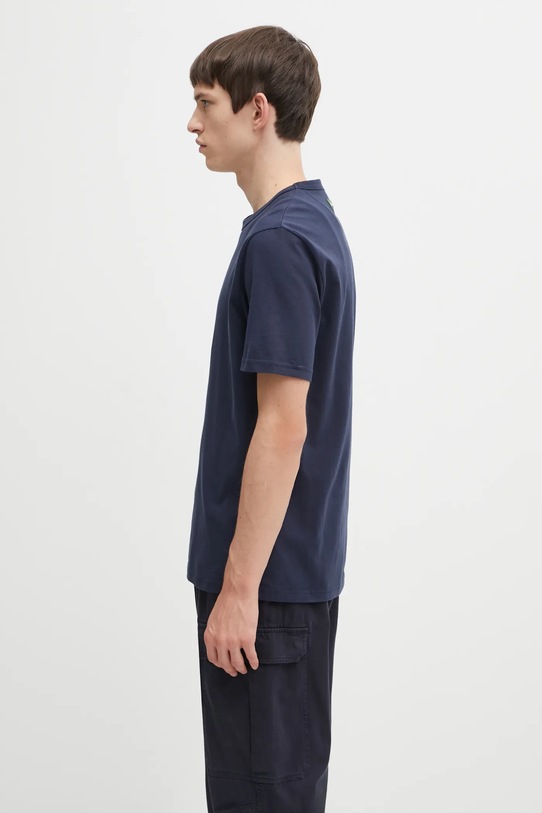 Barbour t-shirt bawełniany x Paul Smith Wax Can MTS1526NY91 granatowy AW25