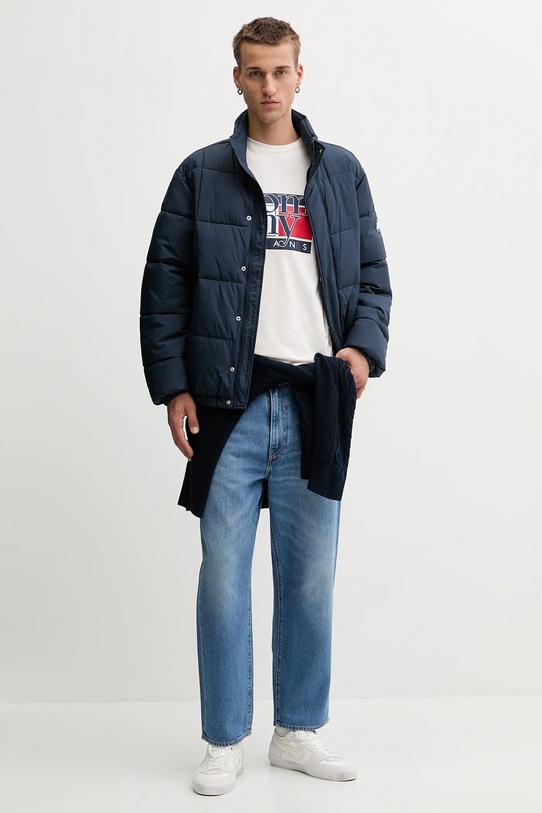 Tommy Jeans tricou din bumbac DM0DM21977 bej AW25