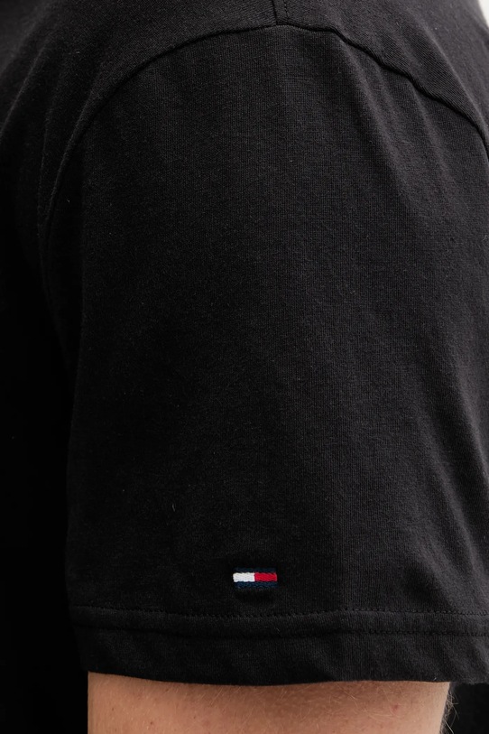 Tommy Jeans t-shirt bawełniany czarny DM0DM21978
