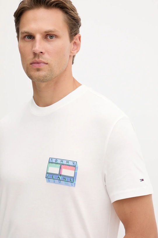 Tommy Jeans tricou din bumbac DM0DM21980 alb