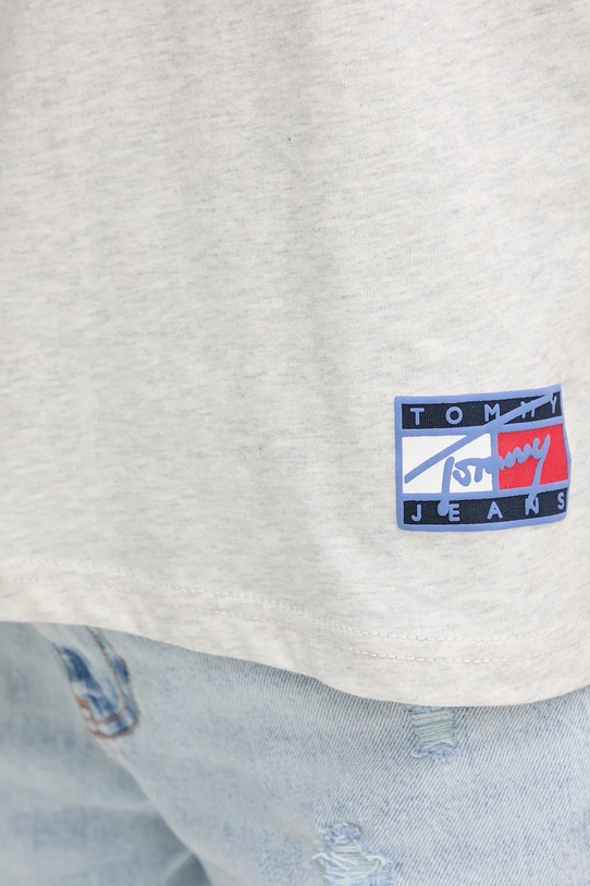 Pamučna majica Tommy Jeans DM0DM21989 siva