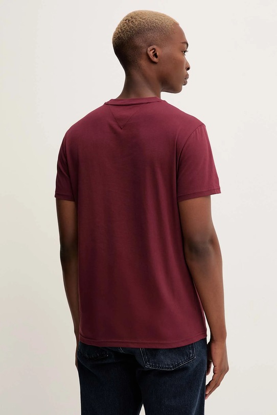 Oblečení Bavlněné tričko Tommy Jeans DM0DM22049 burgundské