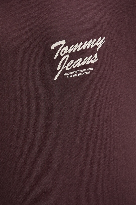 Tommy Jeans t-shirt bawełniany DM0DM22060 brązowy