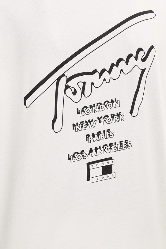 Хлопковая футболка Tommy Jeans DM0DM22120 бежевый