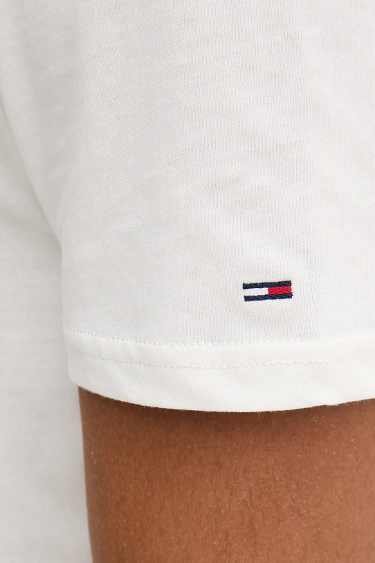Bavlnené tričko Tommy Jeans DM0DM22128 biela