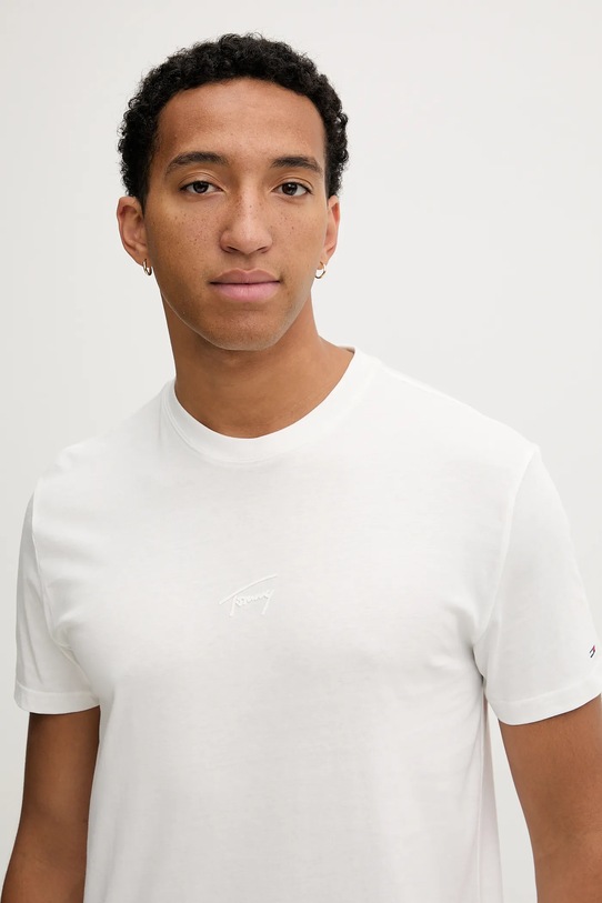 Tommy Jeans t-shirt bawełniany biały DM0DM22138