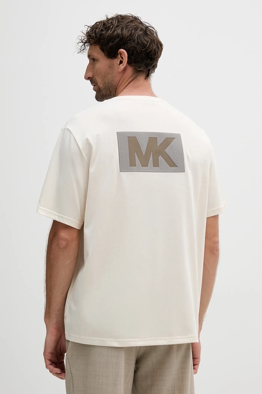 Ρούχα Βαμβακερό μπλουζάκι Michael Kors CT552NHFV4 μπεζ