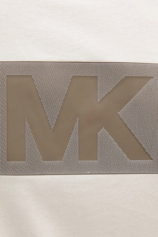 Michael Kors t-shirt bawełniany CT552NHFV4 beżowy