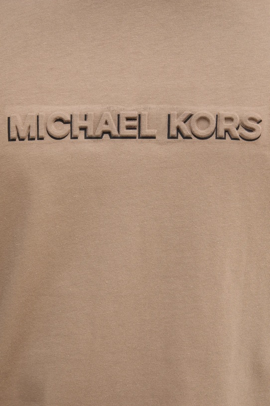 Michael Kors t-shirt bawełniany CT552LP1V2 beżowy