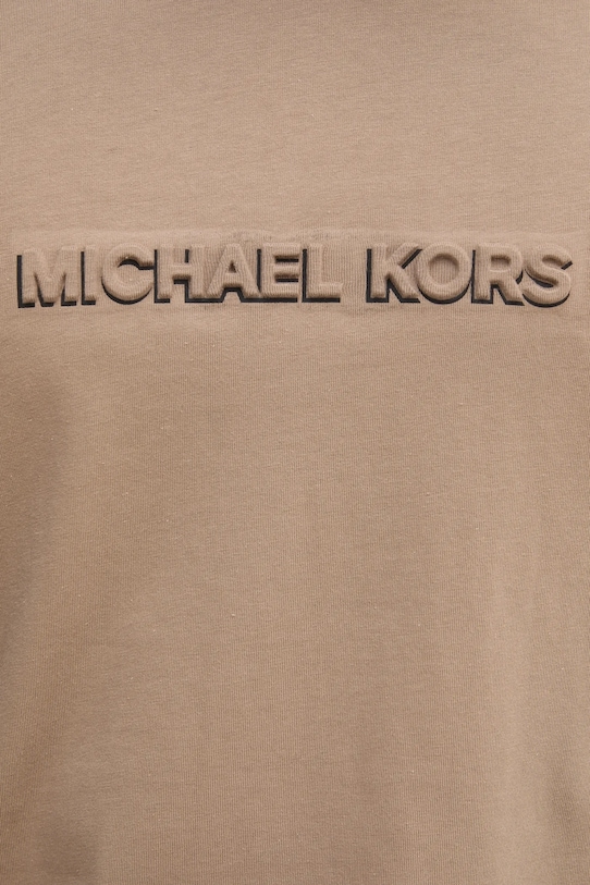 Michael Kors t-shirt bawełniany CT552LP1V2 beżowy