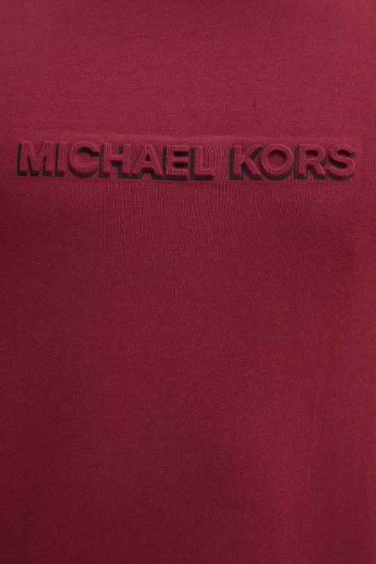Michael Kors t-shirt bawełniany CT552LP1V2 bordowy