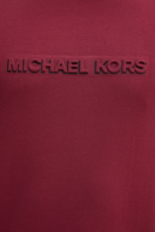 Michael Kors t-shirt bawełniany CT552LP1V2 bordowy