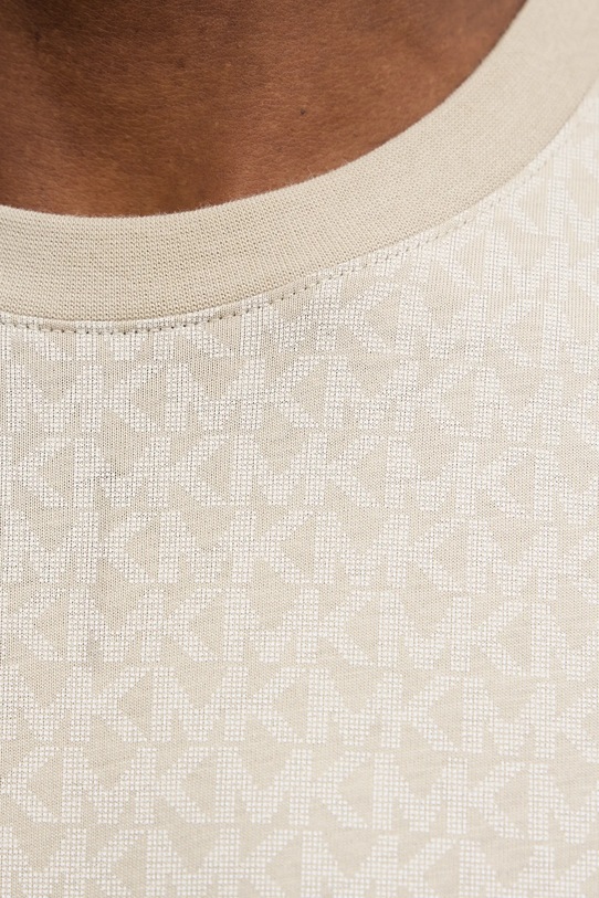 Michael Kors t-shirt bawełniany CS5529A5KS beżowy