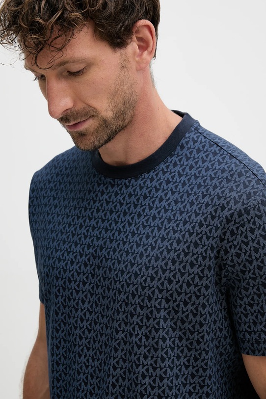 Michael Kors pamut póló sötétkék CS5529A5KS