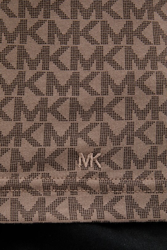 Michael Kors t-shirt bawełniany CS5529A5KS brązowy